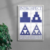 Introspect contemporary wall art print by Utsav Verma - sold by DROOL