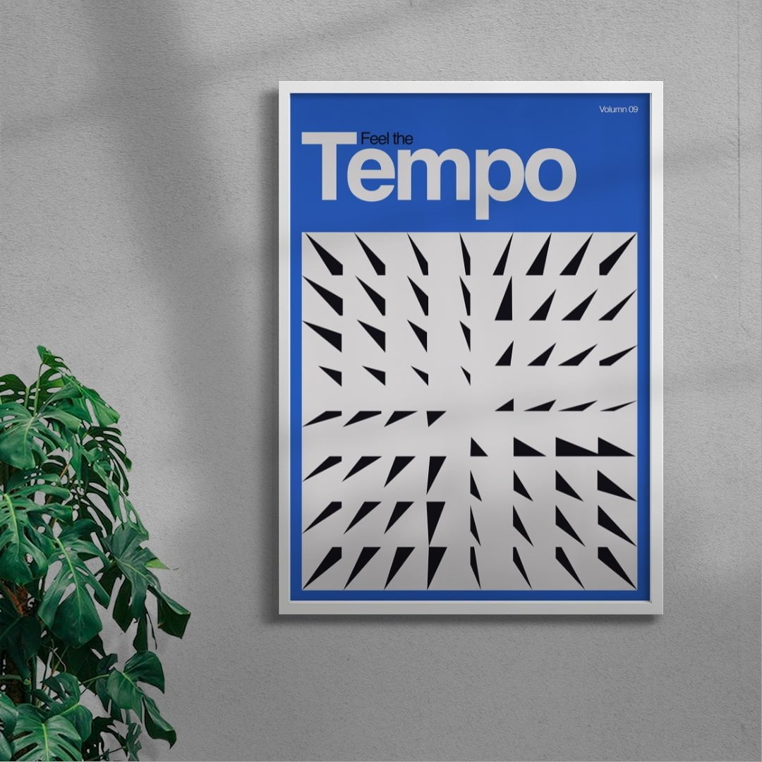 Tempo - UNFRAMED contemporary wall art print by Sven Silk - sold by DROOL