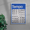 Tempo contemporary wall art print by Sven Silk - sold by DROOL