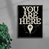 You Are Here contemporary wall art print by Pavel Ripley - sold by DROOL
