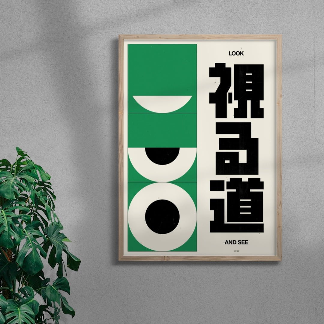 LOOK AND SEE contemporary wall art print by Brad Mead - sold by DROOL