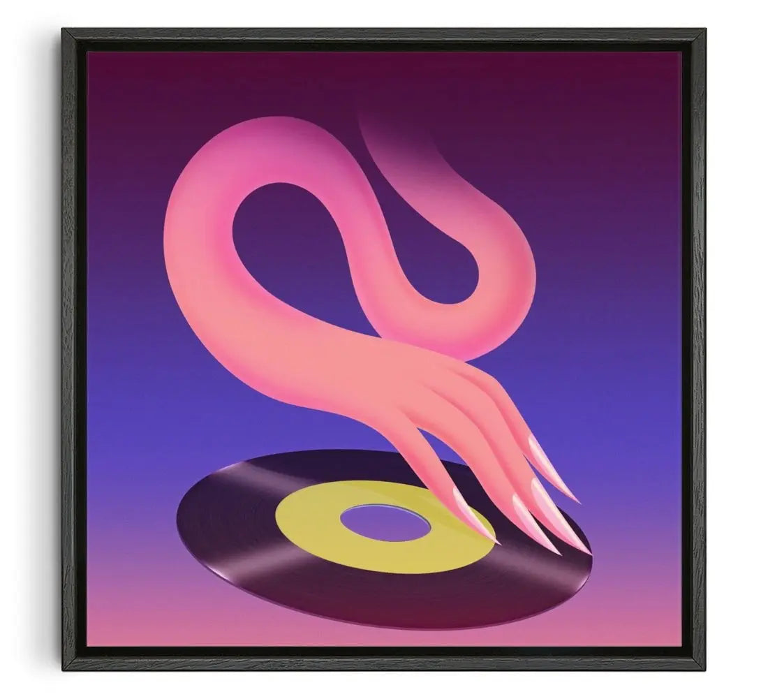 Wiggly Hand contemporary wall art print by Milena Bucholz - sold by DROOL