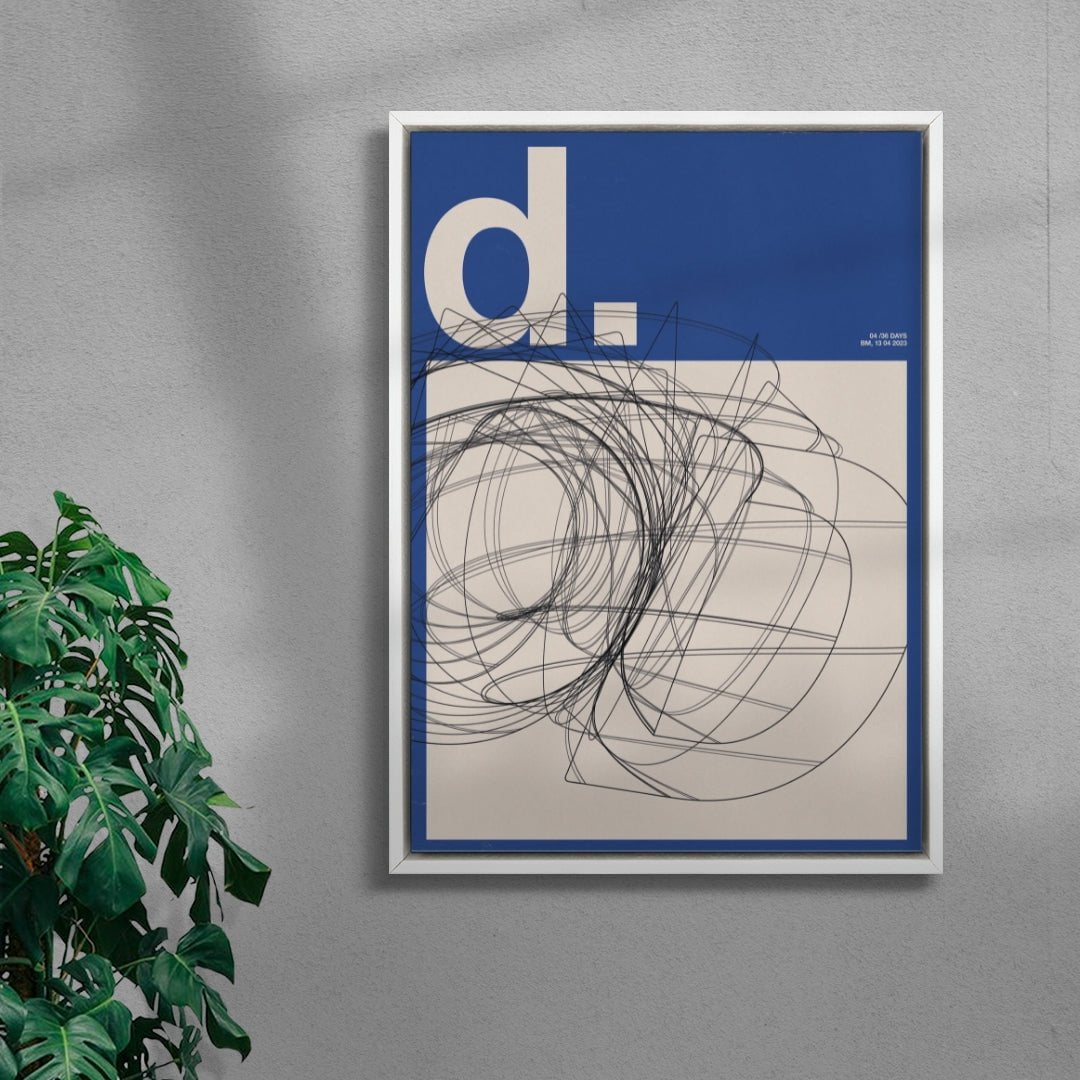 d. contemporary wall art print by Brad Mead - sold by DROOL