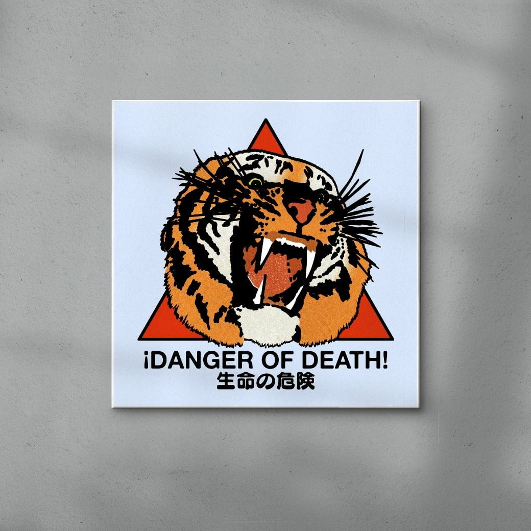 Danger of Death contemporary wall art print by Othman Zougam - sold by DROOL