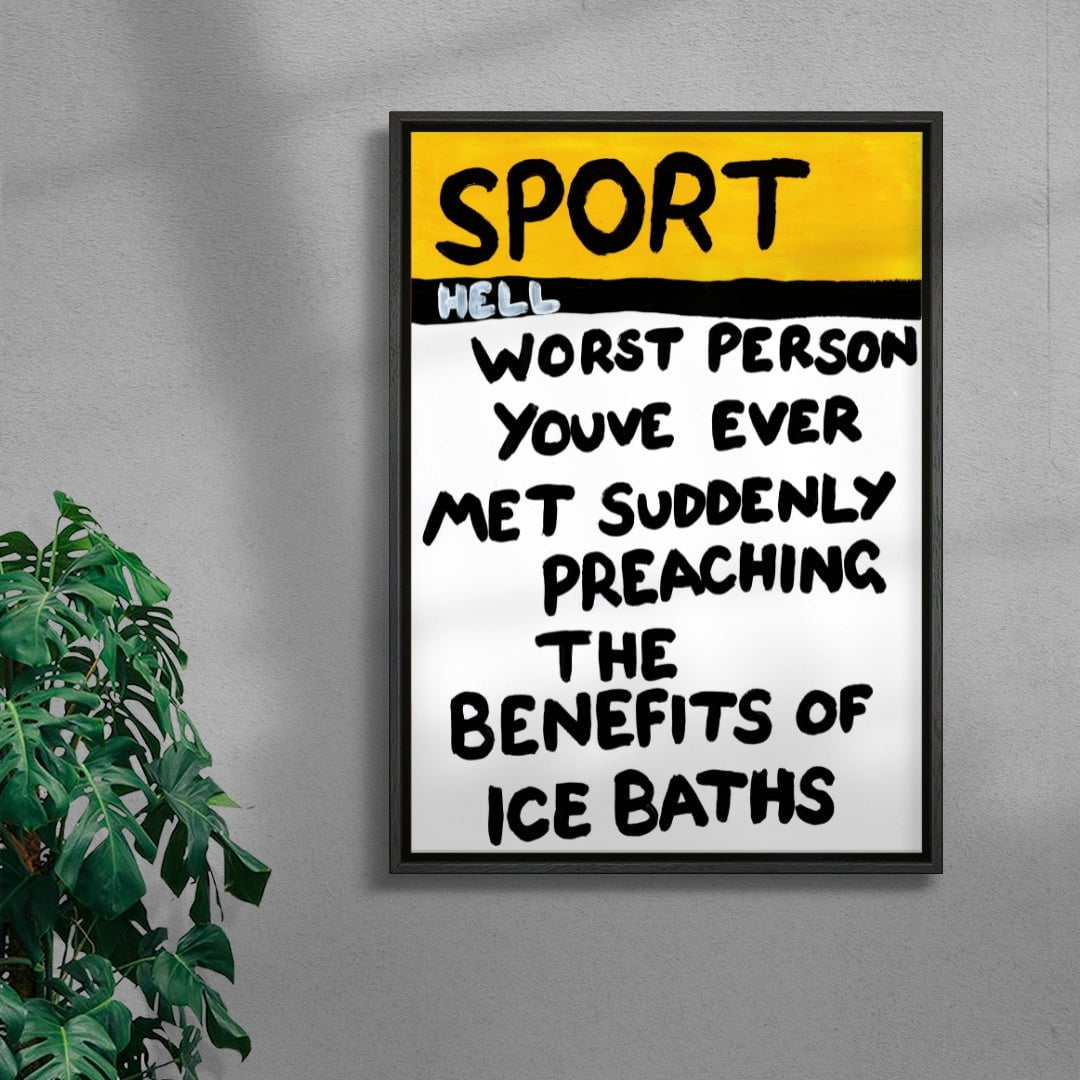 The Worst Person Youve Ever Met contemporary canvas art print by Times New Roadman - sold by DROOL