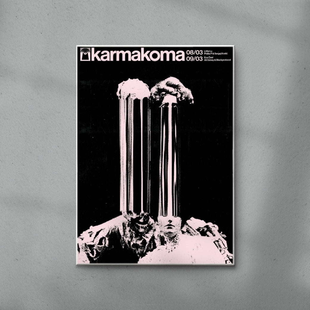 Karmakoma LU/ECE contemporary wall art print by Floating Bstrd - sold by DROOL