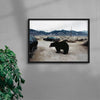 Close Call contemporary wall art print by Max Viper - sold by DROOL