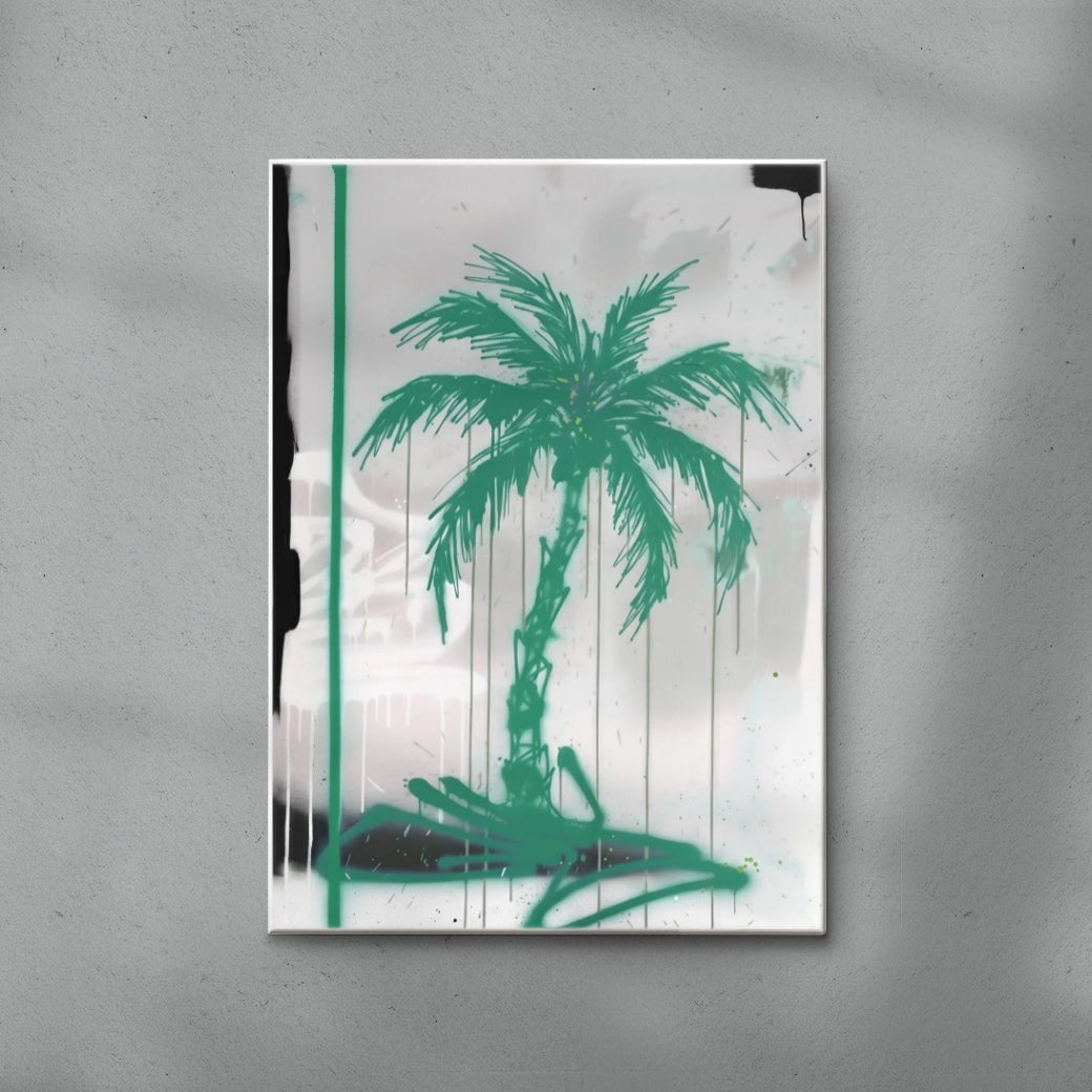 Palm’s Spaghetti contemporary wall art print by Dom Russo - sold by DROOL