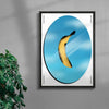Banana contemporary wall art print by Jorge Santos - sold by DROOL