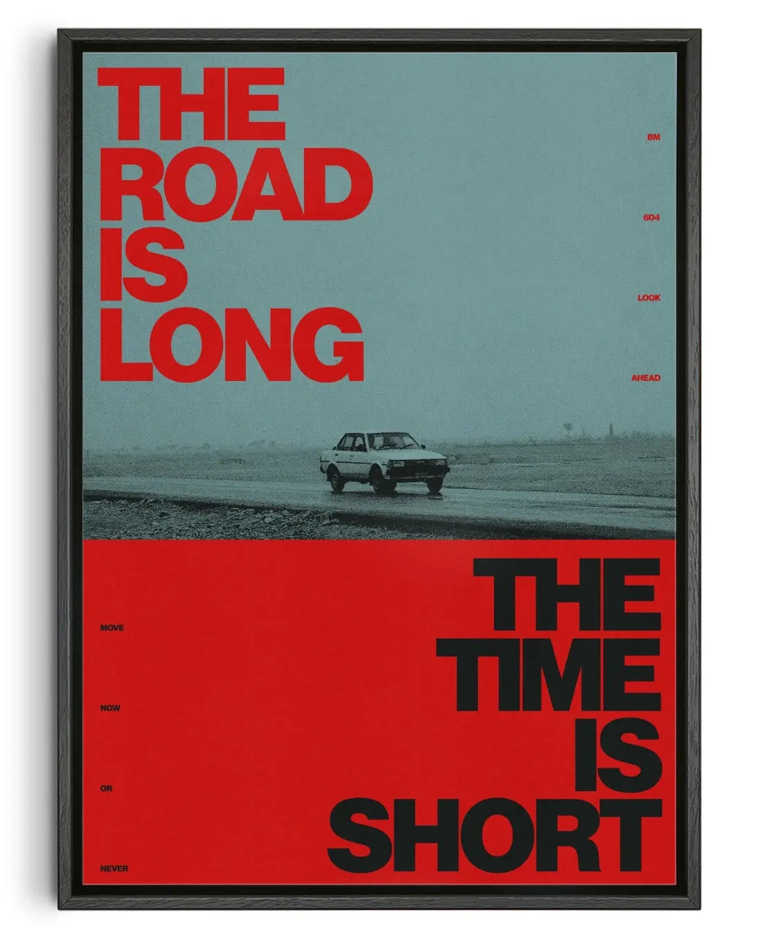 LONG ROAD SHORT TIME contemporary canvas print by Brad Mead - sold by DROOL
