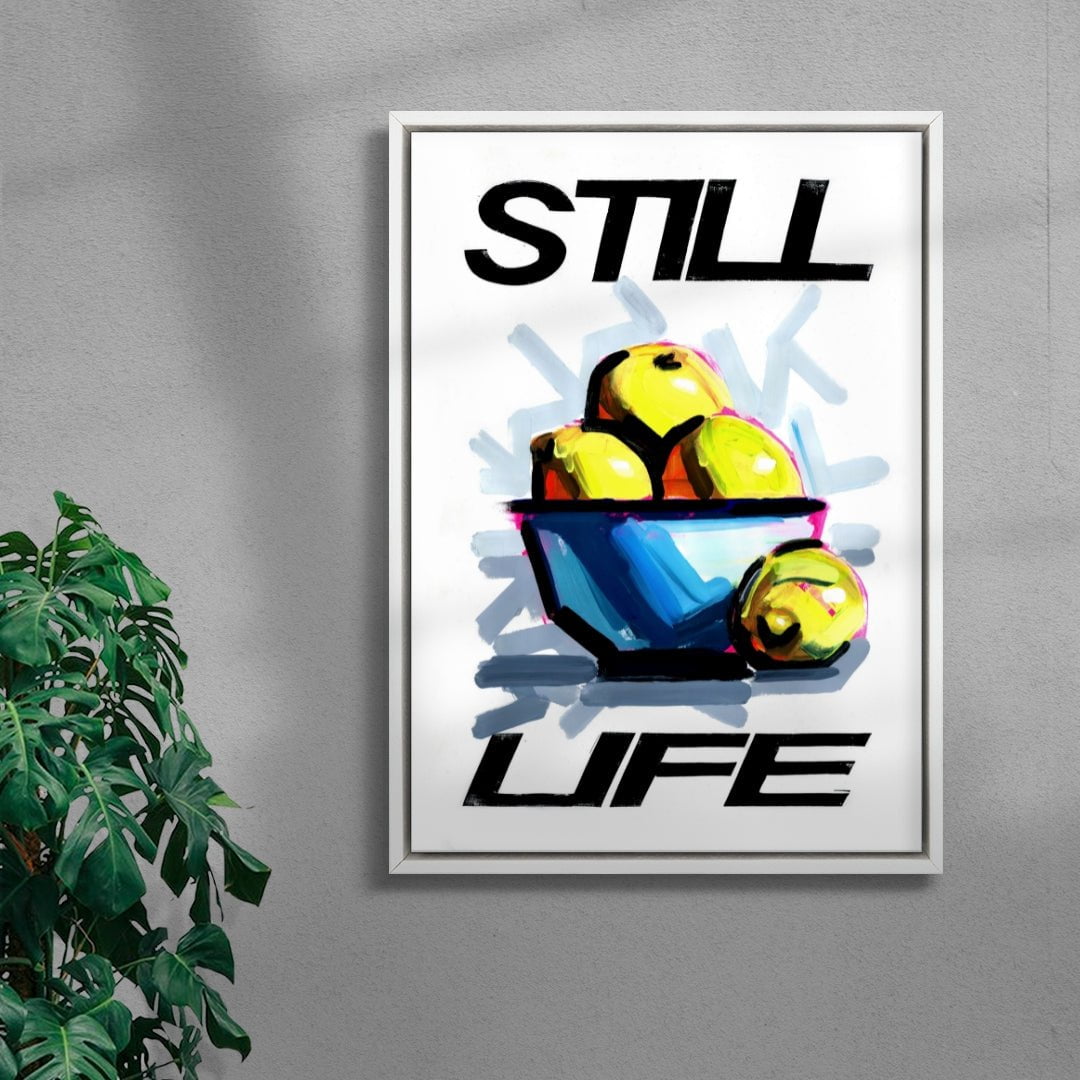 Lemon Life contemporary wall art print by 3WillyT - sold by DROOL