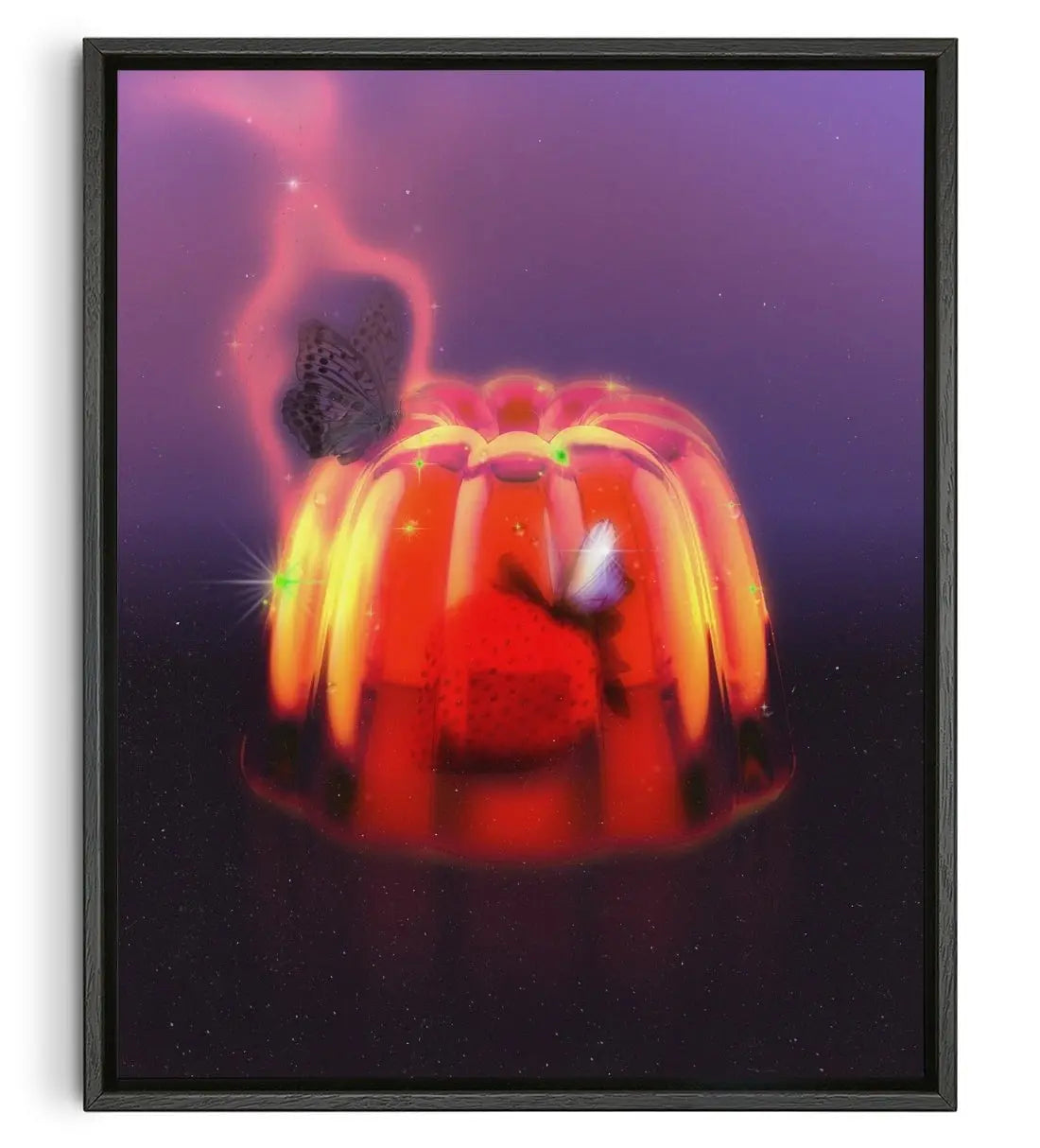 Strawberry Delight contemporary wall art print by Ed Reika - sold by DROOL