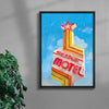 Stardust Motel contemporary wall art print by Laurie Campbell - sold by DROOL
