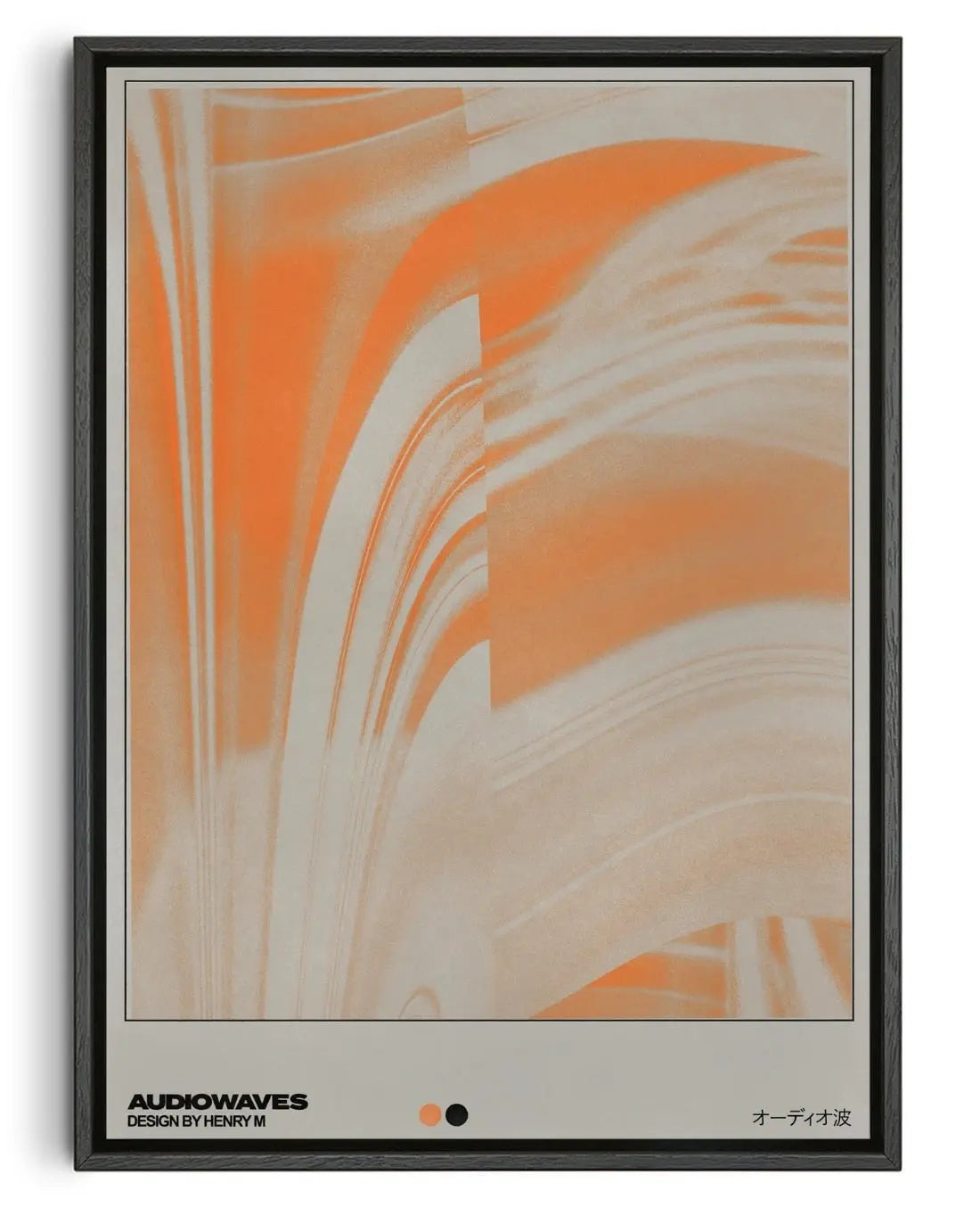 Audiowaves contemporary wall art print by Henry M. - sold by DROOL