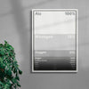Air contemporary wall art print by Pangram Pangram Foundry - sold by DROOL