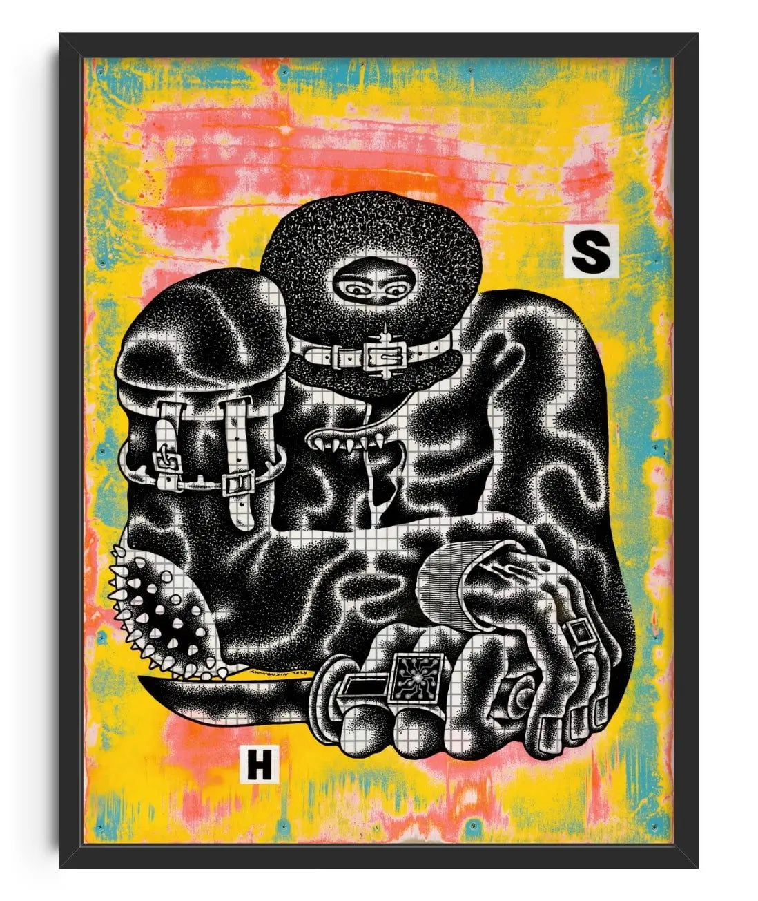 The Schemer contemporary wall art print by LINWENXIN - sold by DROOL