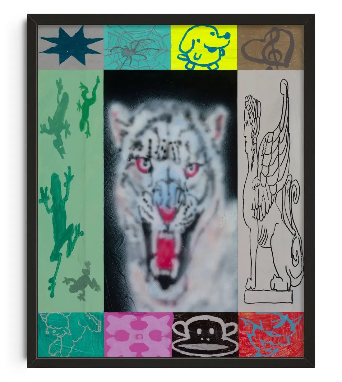 Bengal buddies contemporary art print by Jack Boucher - sold by DROOL