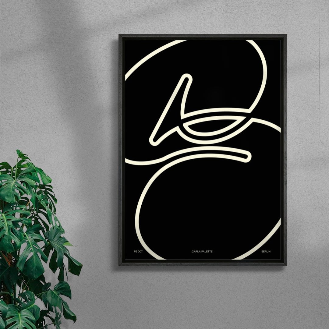 Taking Space contemporary wall art print by Carla Palette - sold by DROOL