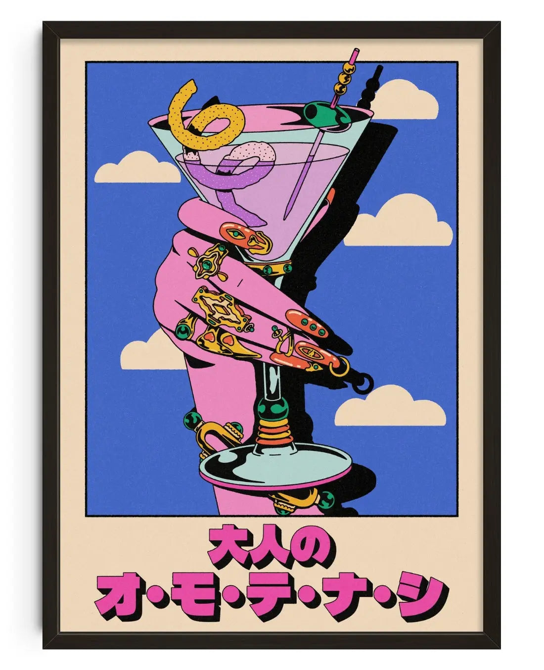 Cocktail Omotenashi Style contemporary art print by Azaazelus - sold by DROOL