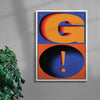 GO! contemporary wall art print by Sheyi Adebayo - sold by DROOL