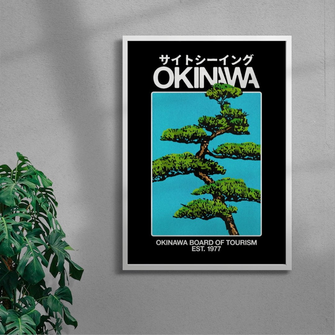 Okinawa 1 (Black) contemporary wall art print by Othman Zougam - sold by DROOL