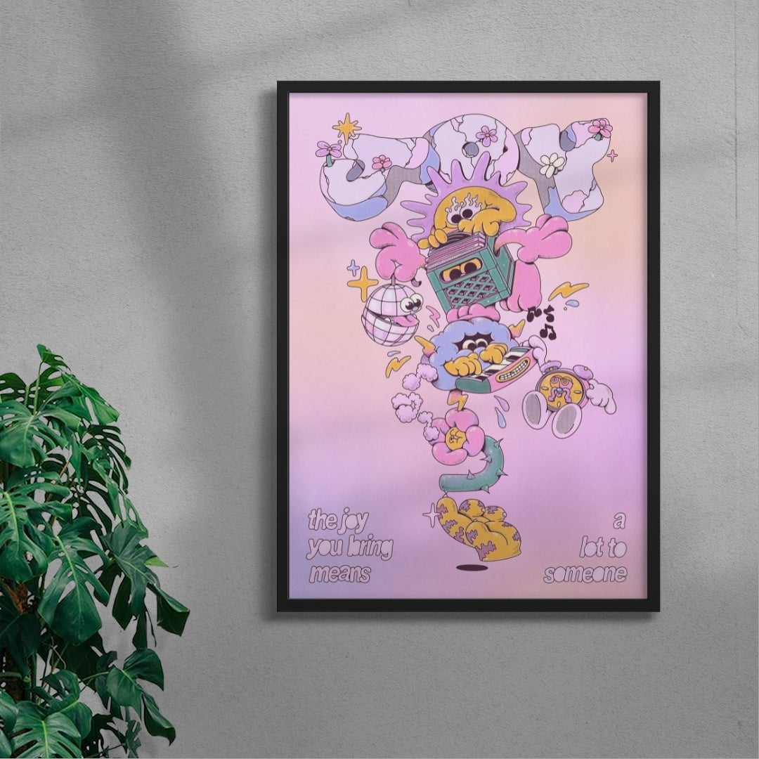 The Joy You Bring contemporary wall art print by My Sunbeam - sold by DROOL