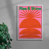 Rise & Shine contemporary wall art print by John Schulisch - sold by DROOL