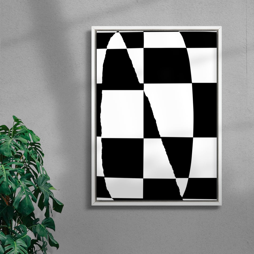 Noir contemporary wall art print by Sara Cristina Moser - sold by DROOL