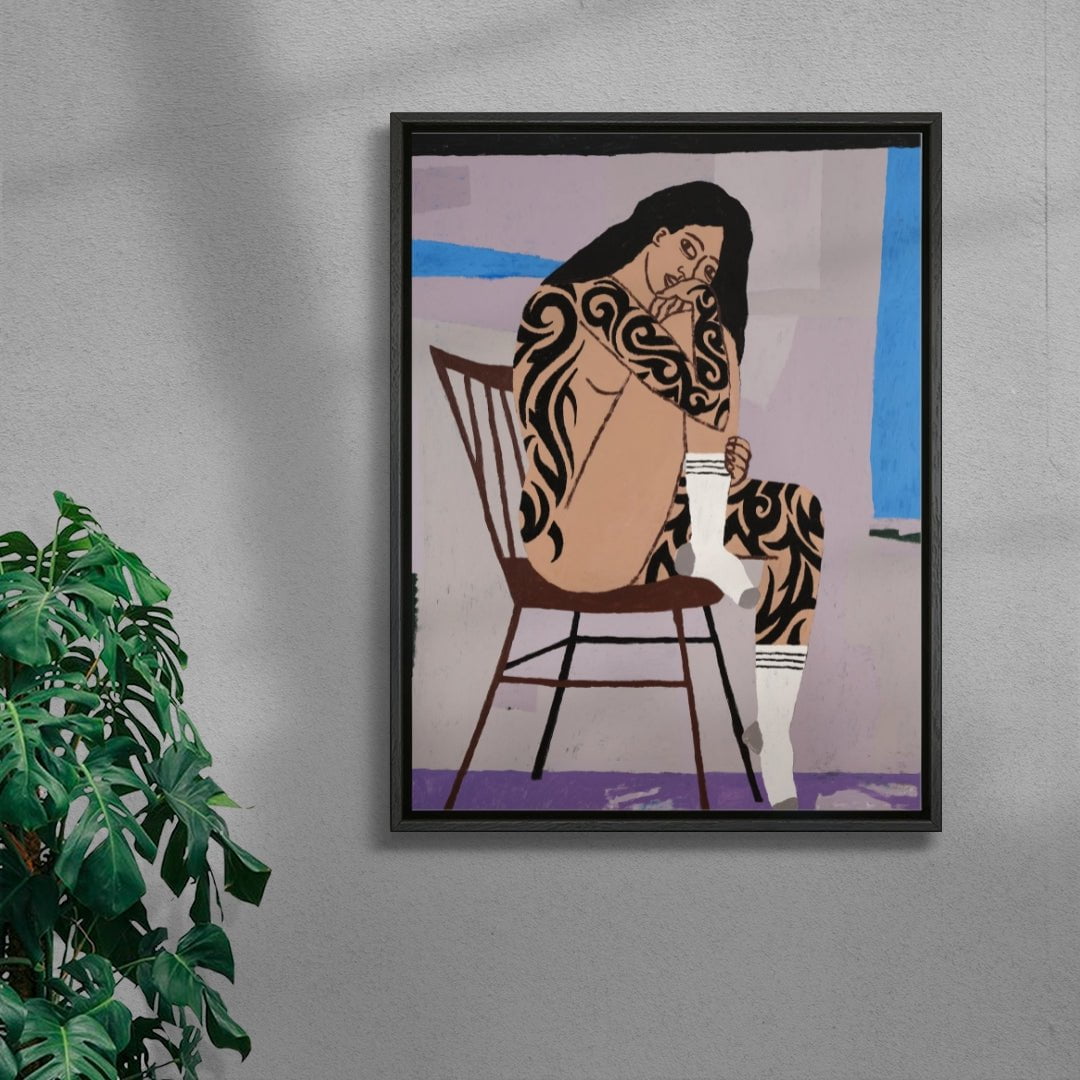 Figure In Repose no 1 contemporary wall art print by Colby Edwards - sold by DROOL