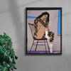 Figure In Repose no 1 contemporary wall art print by Colby Edwards - sold by DROOL