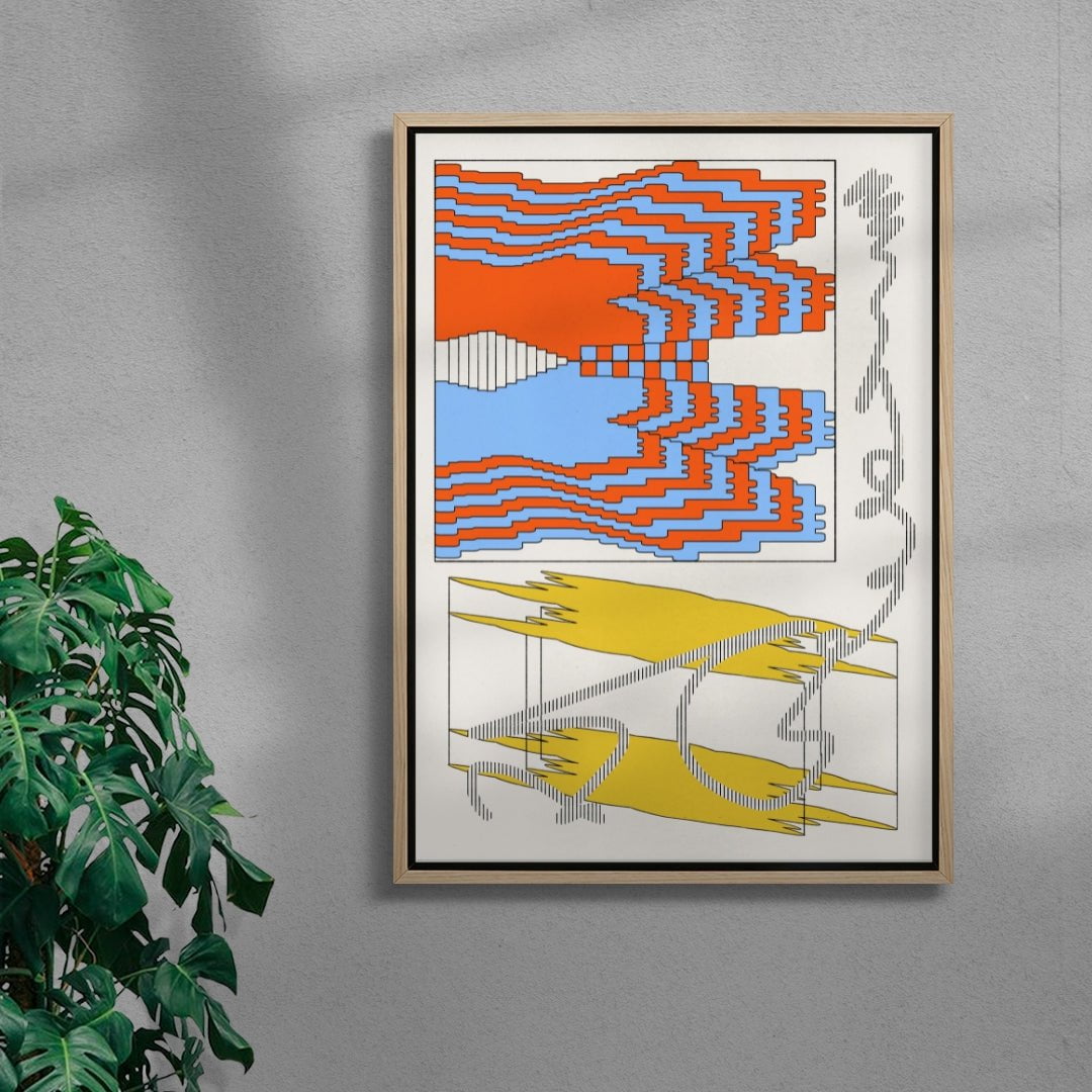 Meaning contemporary wall art print by Tristan Huschke - sold by DROOL