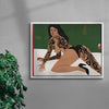 Figure In Repose no 2 contemporary wall art print by Colby Edwards - sold by DROOL