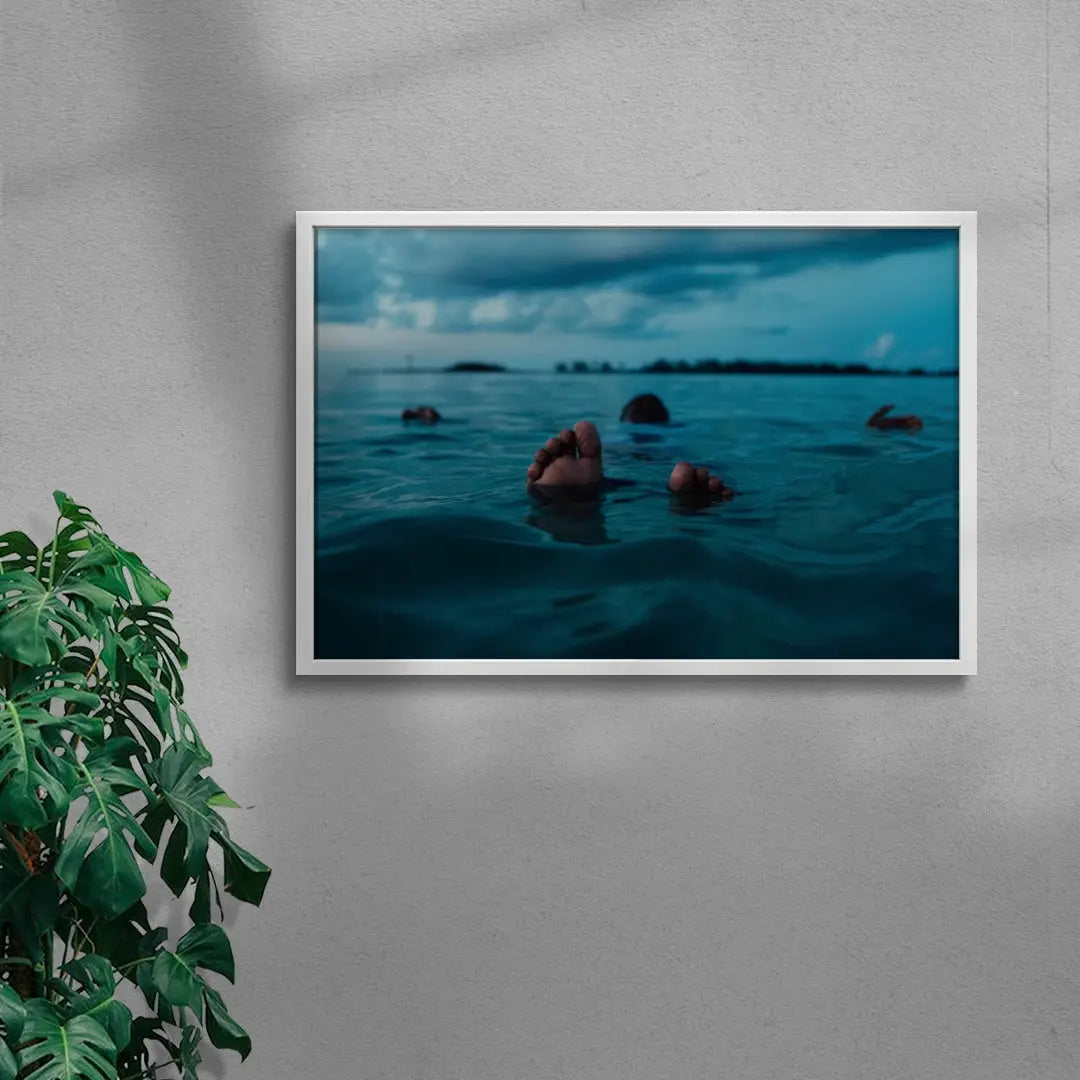 Swept away contemporary wall art print by William DeSena - sold by DROOL