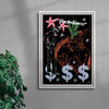 Showdown contemporary wall art print by Caitlin Flood-Molyneux - sold by DROOL