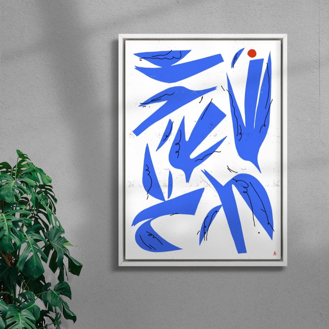 Chirp Machina contemporary wall art print by Floating Bstrd - sold by DROOL