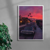 Classic California contemporary wall art print by Deston Isas - sold by DROOL