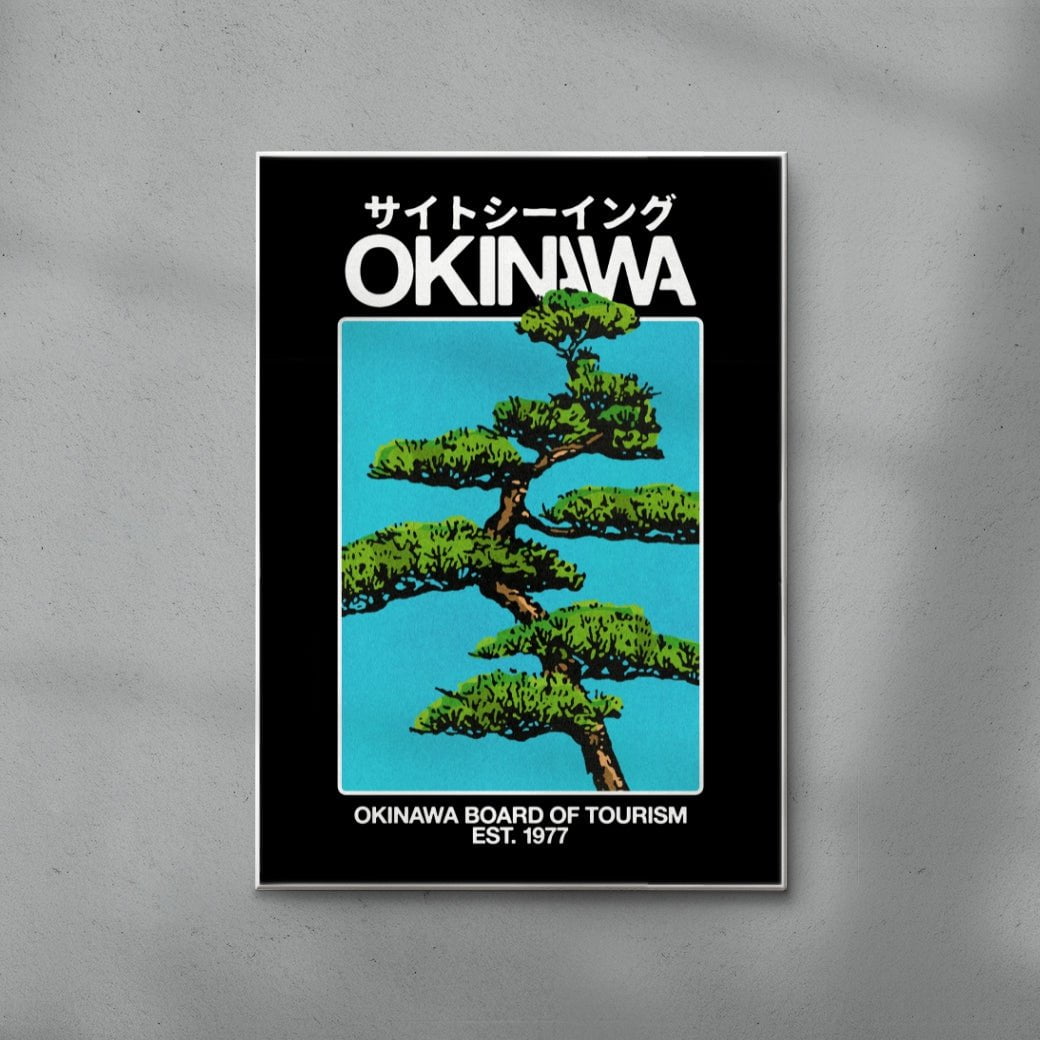 Okinawa 1 (Black) contemporary wall art print by Othman Zougam - sold by DROOL
