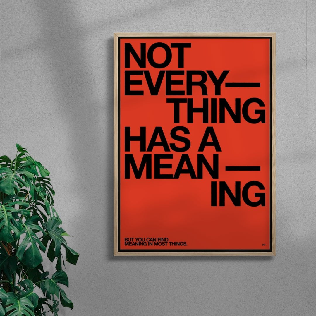 MEANING contemporary wall art print by Brad Mead - sold by DROOL