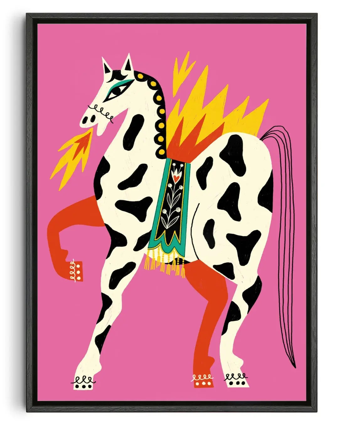 Wild Horse contemporary canvas print by Petrouchkaka - sold by DROOL