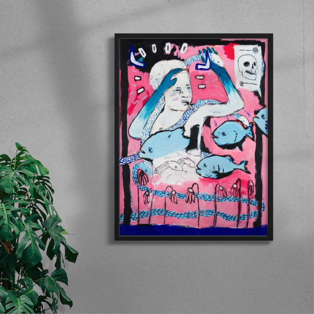Thunderwater contemporary wall art print by Billy Bagilhole - sold by DROOL