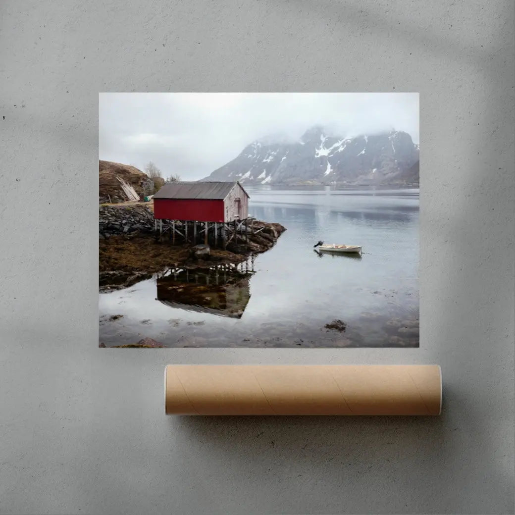 Boathouse contemporary wall art print by Igor Zacharov - sold by DROOL
