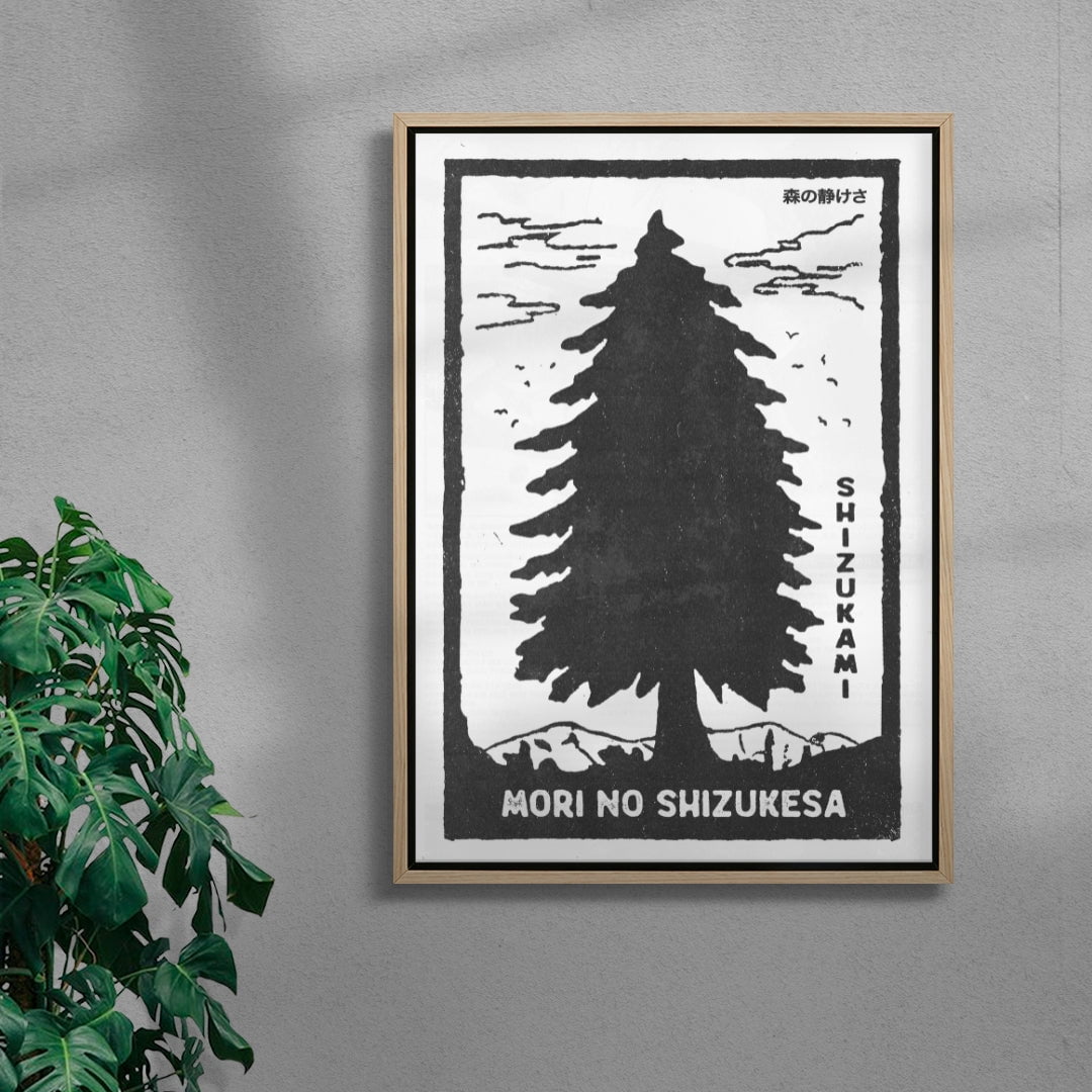 The Silence Of The Forest contemporary wall art print by Todd Pham - sold by DROOL
