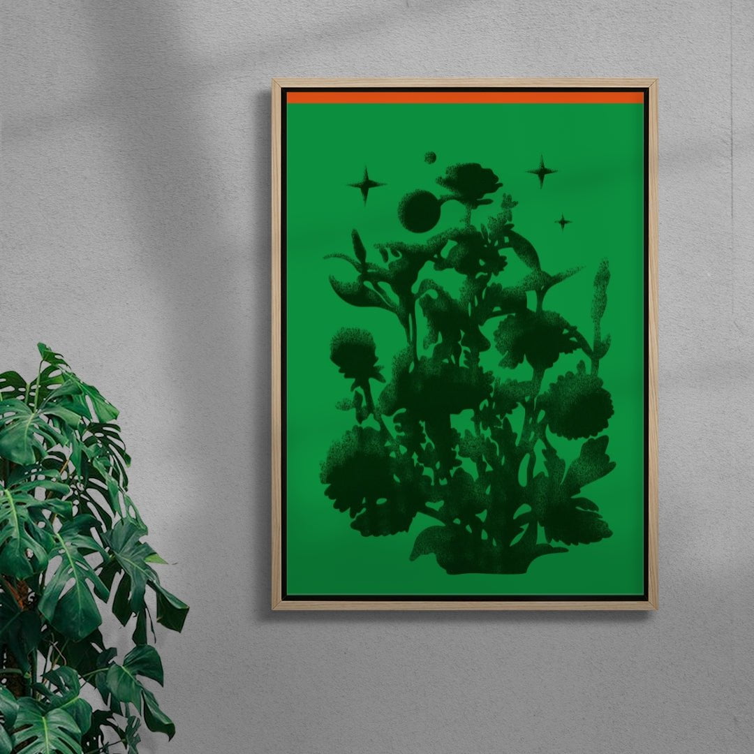 Greenness contemporary wall art print by Juan Sebastián Rosillo - sold by DROOL