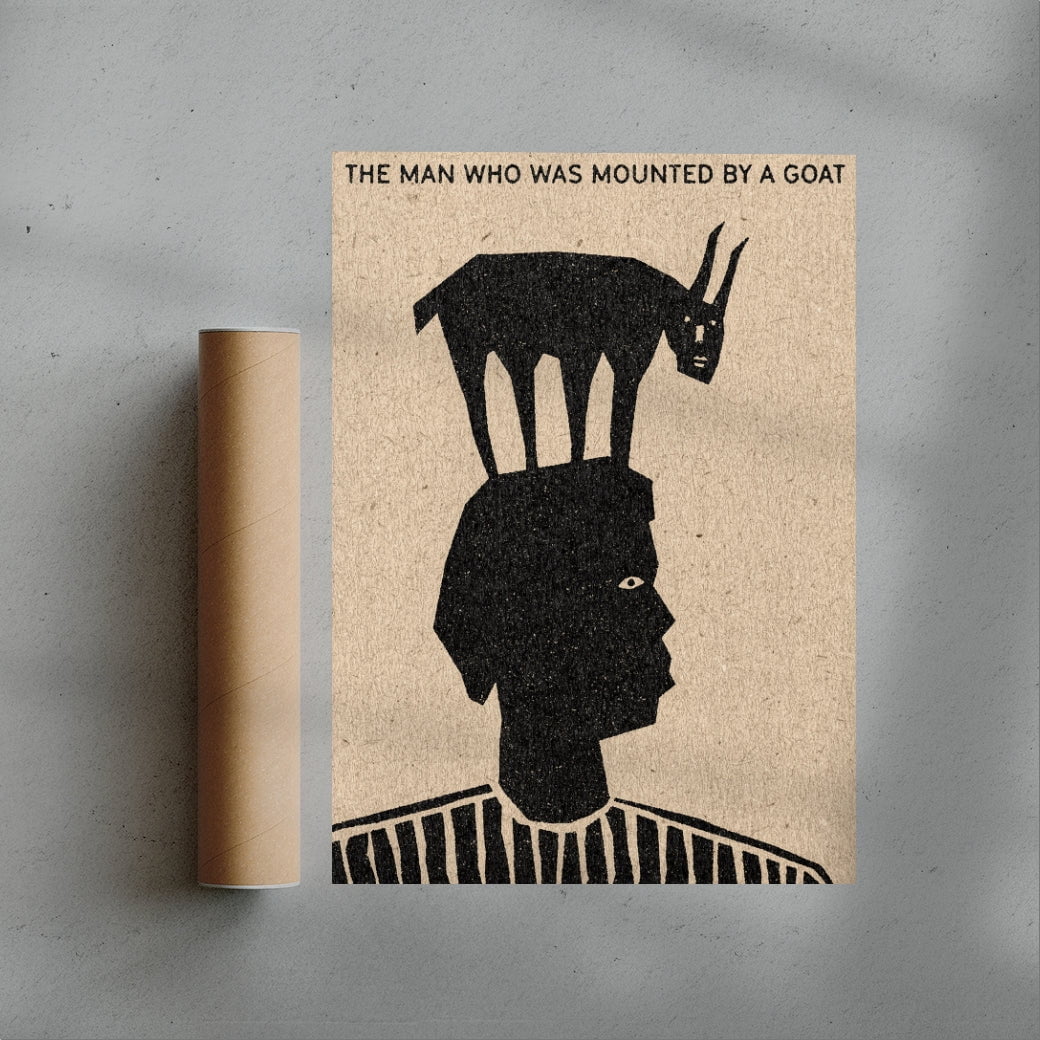 The Man Who Was Mounted contemporary wall art print by David Schmitt - sold by DROOL