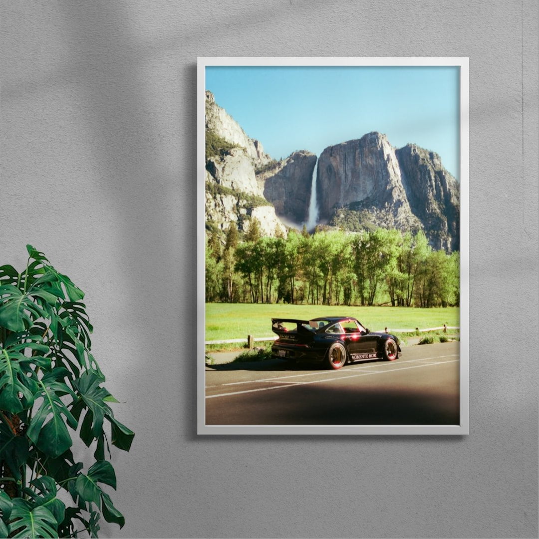RWB Porsche in Yosemite contemporary wall art print by Chazzydawg - sold by DROOL
