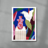 Lily Vase contemporary wall art print by Kim Van Vuuren - sold by DROOL