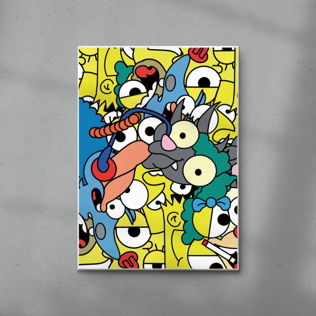 Simpson Megamixed contemporary wall art print by Ignorance1 - sold by DROOL