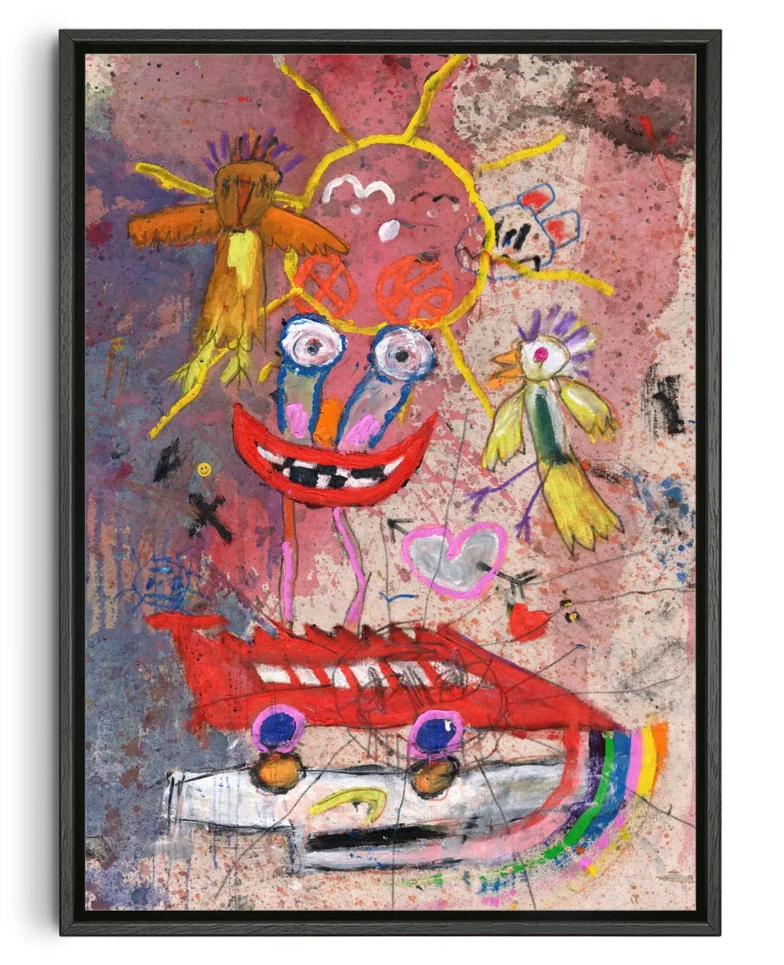 Rainbow Chaser contemporary canvas print by Saxon JJ Quinn - sold by DROOL