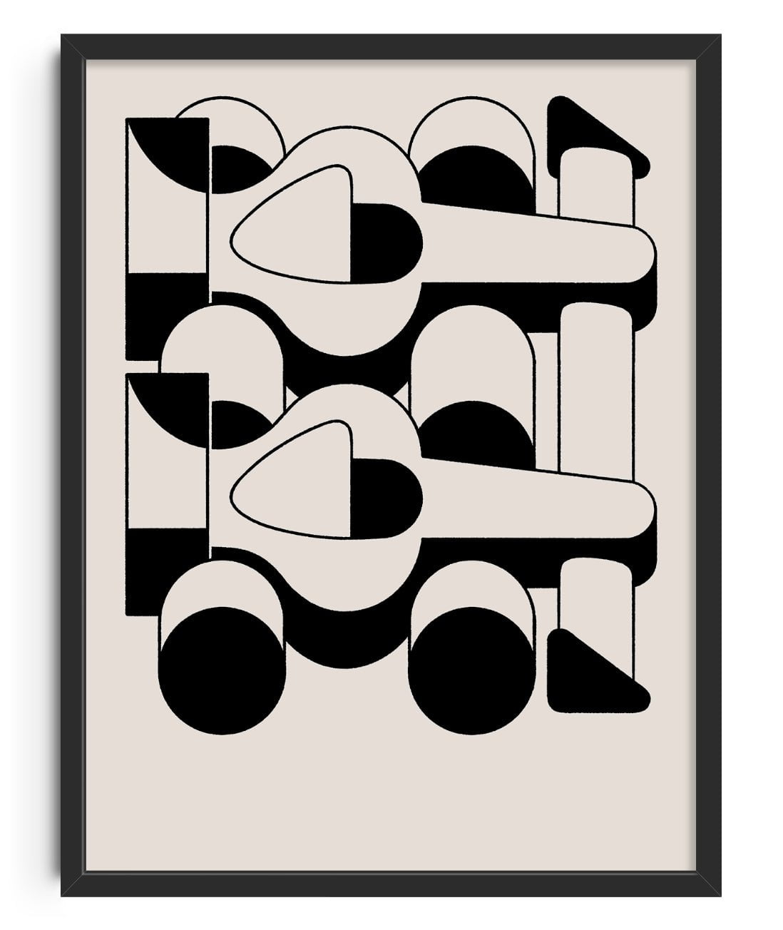 Teamwork contemporary wall art print by Matto Jennings - sold by DROOL