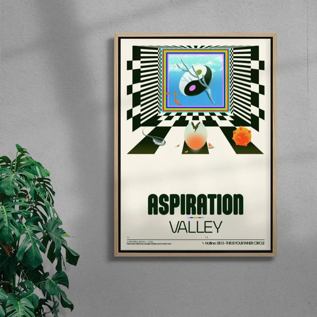 Aspiration Valley contemporary wall art print by Sandro Rybak - sold by DROOL